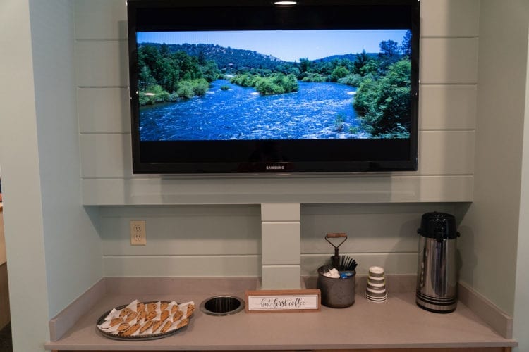 Coffee and Cookie Bar at American River Orthodontics