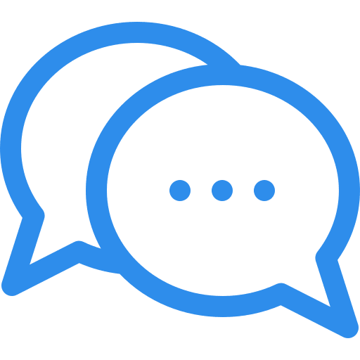 chat balloon icon for testimonials & reviews