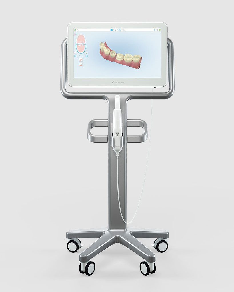 The iTero 3D teeth scanner used by the orthodontic team at American River Orthodontics