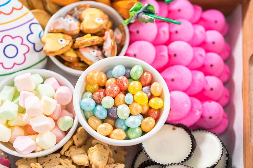 Assorted popular Easter candies