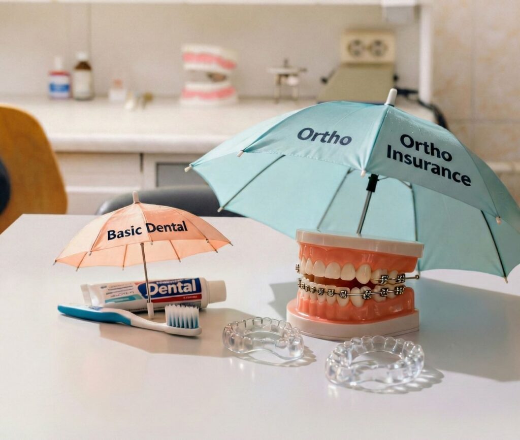 orthodontic insurance will cover braces and Invisalign aligners - basic dental coverage does not